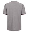 Thumbnail Back view of marled polo shirt with tipped collar.